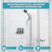 1500ml Shower Liquid Soap Body Lotion Gel Shampoo Bathroom Dispenser