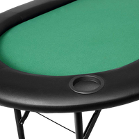 185cm 8 Player Folding Poker Blackjack Table with Cup Holder