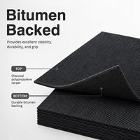 5m2 Box of Premium Carpet Tiles Commercial Domestic Office Heavy Use Flooring Charcoal