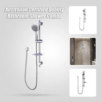 Hand Held Shower Rail Soap Dish Bathroom Set