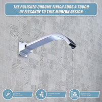 180mm Bath Spout Polished Chrome Finish