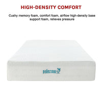 Palermo Double Mattress 30cm Memory Foam Green Tea Infused CertiPUR Approved