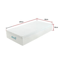 Single 30cm Green Tea Memory Foam Mattress – Cooling Comfort with CertiPUR-US Certified Foam