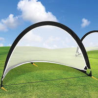 Pair of Soccer Football Goals 180cm Pop Up Portable Quick Set Up