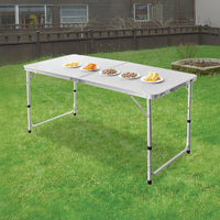 Aluminium Folding Table 120cm Portable Indoor Outdoor Picnic Party Camping Tables