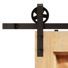 2M Big Spoke Wheel Sliding Barn Door Hardware