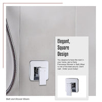 Shower Bath Mixer Tap Bathroom WATERMARK Approved - Chrome