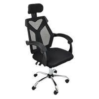 Office Chair – Ergonomic Mesh Back Computer Desk Chair with Padded Foam Seat in Black