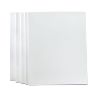 5 pack of 50x60cm Artist Blank Stretched Canvas Canvases Art Large White Range Oil Acrylic Wood