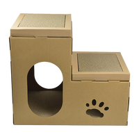 Cat Cardboard House Tree Tower Condo Scratcher Pet Post Pad Mat Furniture