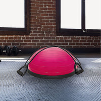 Yoga Balance Trainer Exercise Ball for Arm, Leg, Core Workout with Pump, 2 Resistance Bands