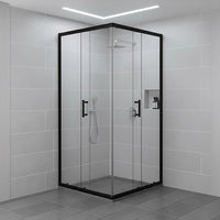 900 x 900mm Sliding Door Nano Safety Glass Shower Screen By Della Francesca