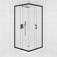 900 x 900mm Sliding Door Nano Safety Glass Shower Screen By Della Francesca