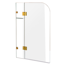 1200 x 1450mm Frameless Bath Panel 10mm Glass Shower Screen By Della Francesca