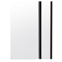 180 Degree Pivot Door 6mm Safety Glass Bath Shower Screen 1200x1400mm By Della Francesca