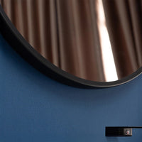 90cm Round Wall Mirror Bathroom Makeup Mirror by Della Francesca