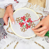 Embroidery Starter Kit Cross Stitch Kit DIY Hand Craft Stitch 50 Colour Kit