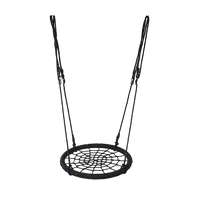 Kids Rope Swing Round Outdoor Birds Crows Nest Spider Web Swing Seat 65cm