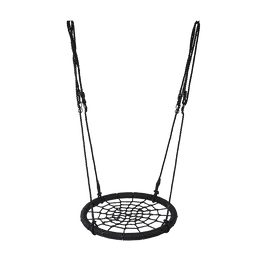 Kids Rope Swing Round Outdoor Birds Crows Nest Spider Web Swing Seat 65cm