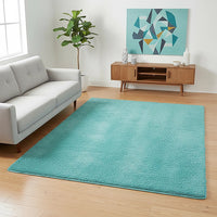 200x140cm Floor Rugs Large Shaggy Rug Area Carpet Bedroom Living Room Mat - Turquoise