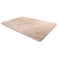 230x160cm Floor Rugs Large Shaggy Rug Area Carpet Bedroom Living Room Mat - Beige