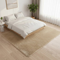 230x200cm Floor Rugs Large Shaggy Rug Area Carpet Bedroom Living Room Mat - Beige