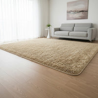 230x200cm Floor Rugs Large Shaggy Rug Area Carpet Bedroom Living Room Mat - Beige