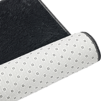 200x140cm Floor Rugs Large Shaggy Rug Area Carpet Bedroom Living Room Mat - Black