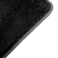 200x140cm Floor Rugs Large Shaggy Rug Area Carpet Bedroom Living Room Mat - Black
