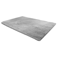 230x200cm Floor Rugs Large Shaggy Rug Area Carpet Bedroom Living Room Mat - Grey