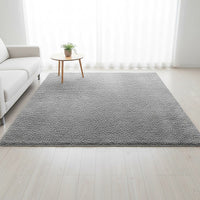 230x200cm Floor Rugs Large Shaggy Rug Area Carpet Bedroom Living Room Mat - Grey