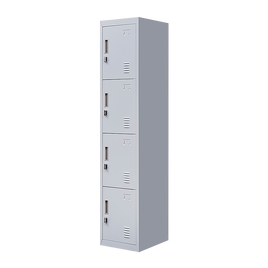 4-Door Vertical Locker for Office Gym Shed School Home Storage