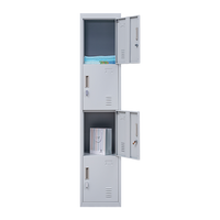 4-Door Vertical Locker for Office Gym Shed School Home Storage