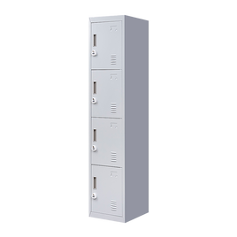 4-Door Vertical Locker for Office Gym Shed School Home Storage