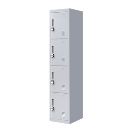 4-Door Vertical Locker for Office Gym Shed School Home Storage