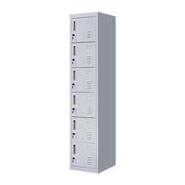 6-Door Locker for Office Gym Shed School Home Storage