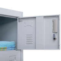 6-Door Locker for Office Gym Shed School Home Storage