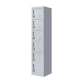 6-Door Locker for Office Gym Shed School Home Storage