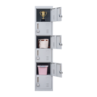 6-Door Locker for Office Gym Shed School Home Storage