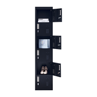 6-Door Locker for Office Gym Shed School Home Storage