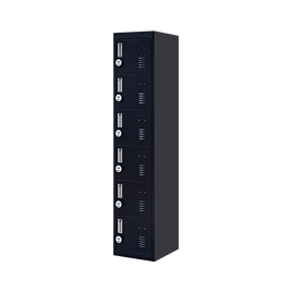 6-Door Locker for Office Gym Shed School Home Storage