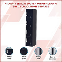 6-Door Locker for Office Gym Shed School Home Storage