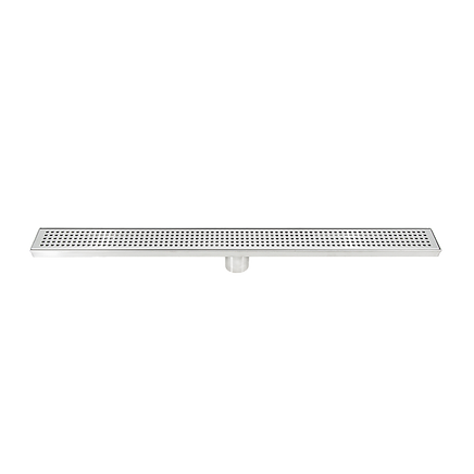 800mm Bathroom Shower Stainless Steel Grate Drain w/Centre outlet Floor Waste