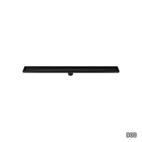 900mm Tile Insert Bathroom Shower Black Grate Drain w/Centre outlet Floor Waste