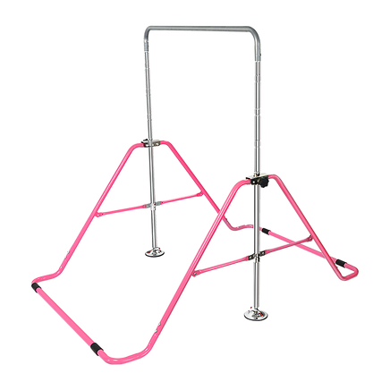 Kids Gymnastics Bars Training Horizontal Bar Monkey Kip Bar Pink