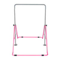 Kids Gymnastics Bars Training Horizontal Bar Monkey Kip Bar Pink