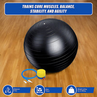 75cm Static Strength Exercise Stability Ball with Pump