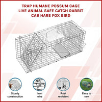 Trap Humane Possum Cage Live Animal Safe Catch Rabbit Cat Hare Fox Bird