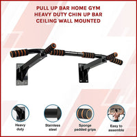 Heavy Duty Pull Up Bar Home Gym Chin Up Bar for Wall or Ceiling Mount