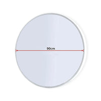 90cm Round Wall Mirror Bathroom Makeup Mirror by Della Francesca